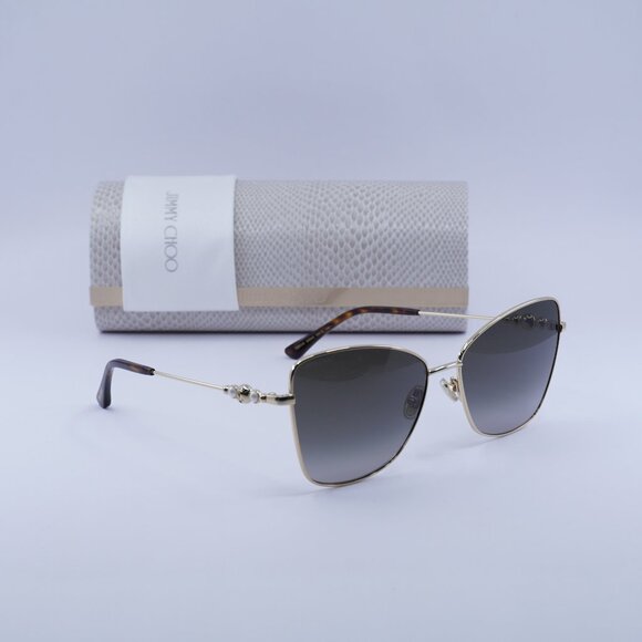 Jimmy Choo TESO/S 0000 HA Butterfly Sunglasses - Gold / Brown main image 10